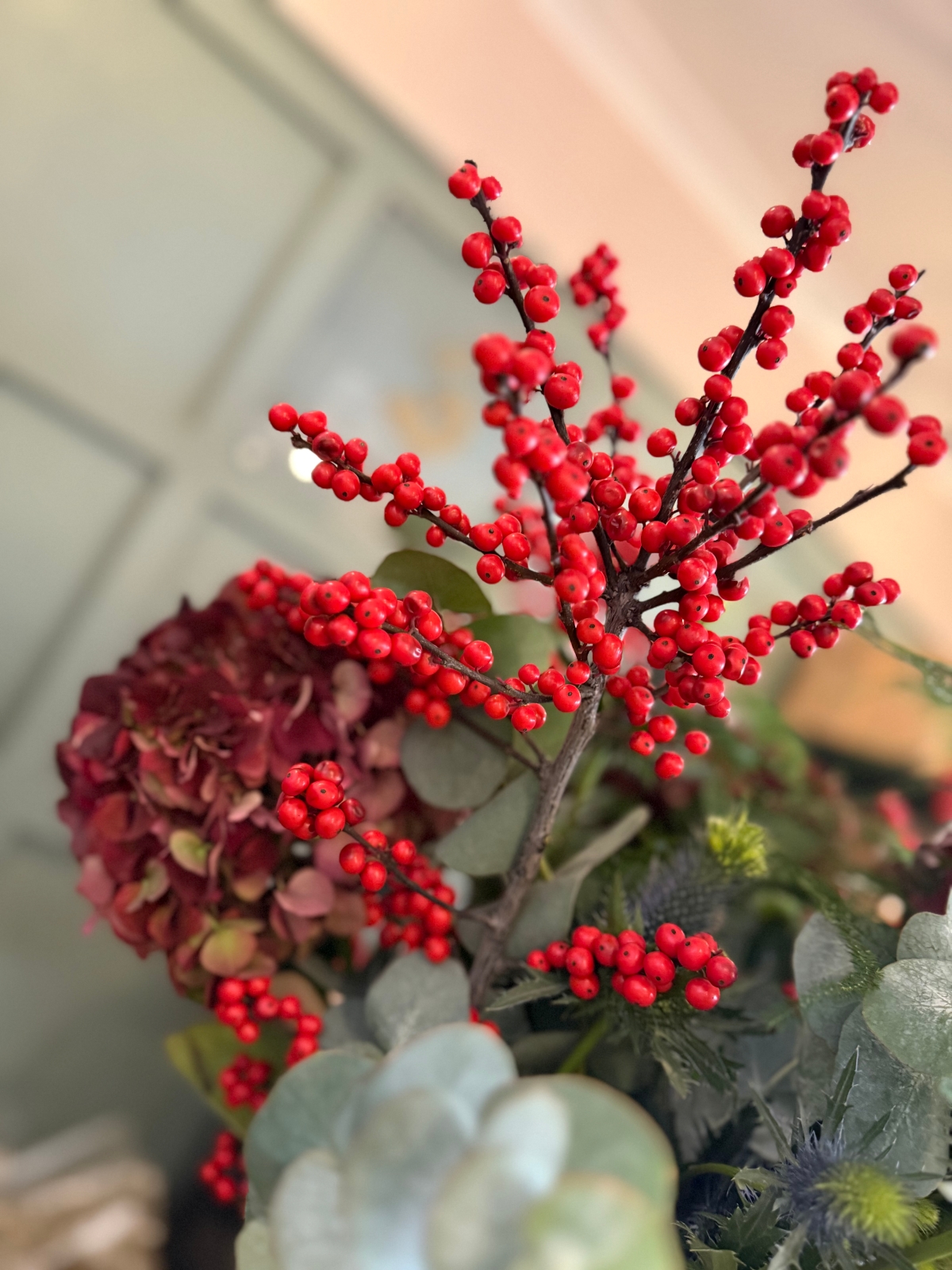 Christmas Flowers Hand Tied Bouquet