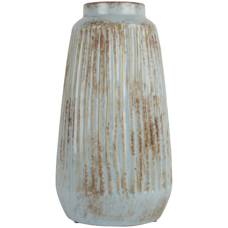 Tall Ribbed Vase Sky