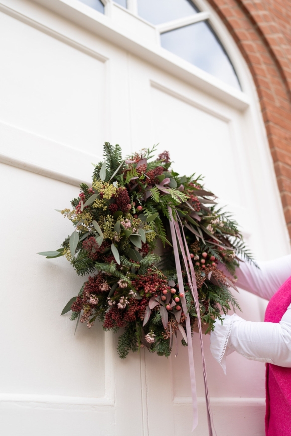 Pink Pepper Berry Wreath
