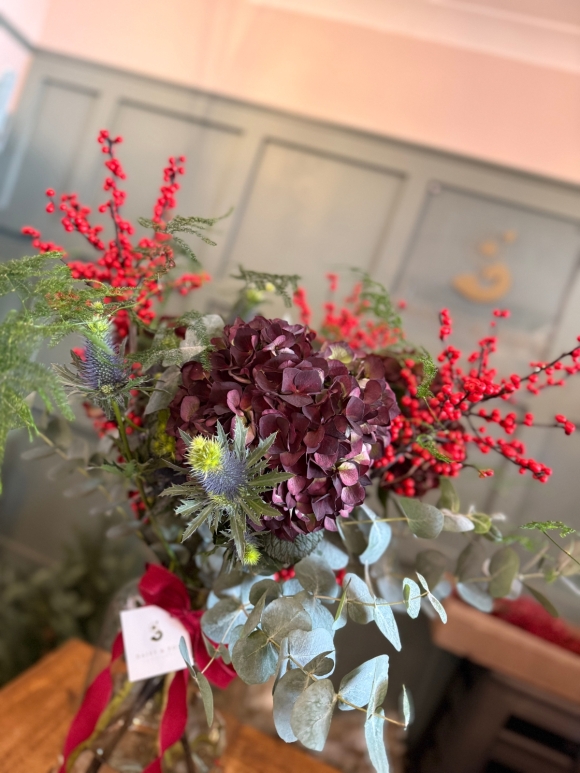 Christmas Flowers Hand Tied Bouquet