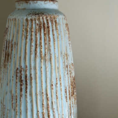 Tall Ribbed Vase Sky